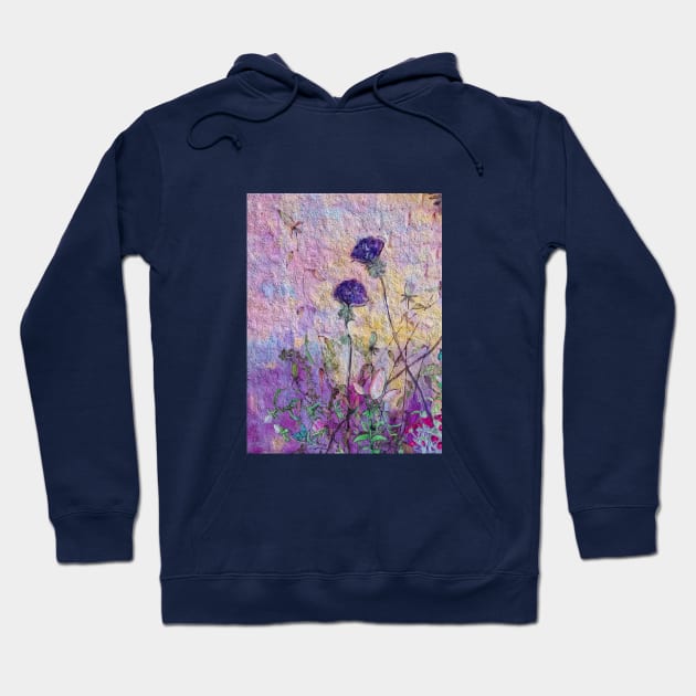 Flower wall Hoodie by Miriam de la Paz